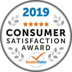 Dealerrater award 2019 consumer satisfaction