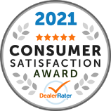 Dealerrater award 2021 consumer satisfaction